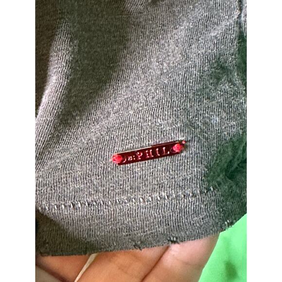 n:Philantropy gray short sleeves distressed lovely t shirt size Small - Picture 6 of 12